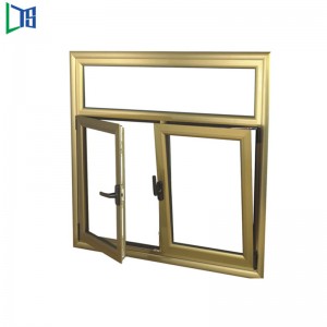 Nový styl výrobce Foshan přizpůsobil hliníkové sklonu a otočení okna tepelné izolace tepelné izolace hliníkové okno zvukotěsné