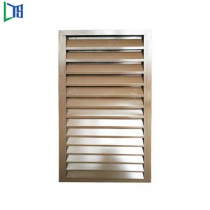 Foshan Factory Frame Round Luxury Aluminium Louver Shutter Designs Glass Louvre Window