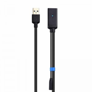 Prodlužovací kabel USB 3.0 Samec na samičí zesilovač signálu zesilovače signálu s napájecím adaptérem 5V / 2A