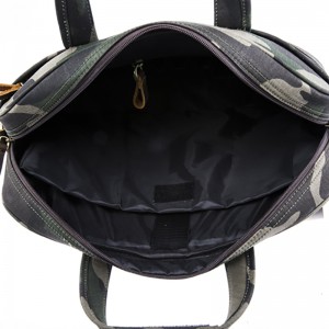 17SG-6639D Populární luxusní zákaznické maskovací plátno s pravou hovězí kufříkem z Číny Velkoobchod