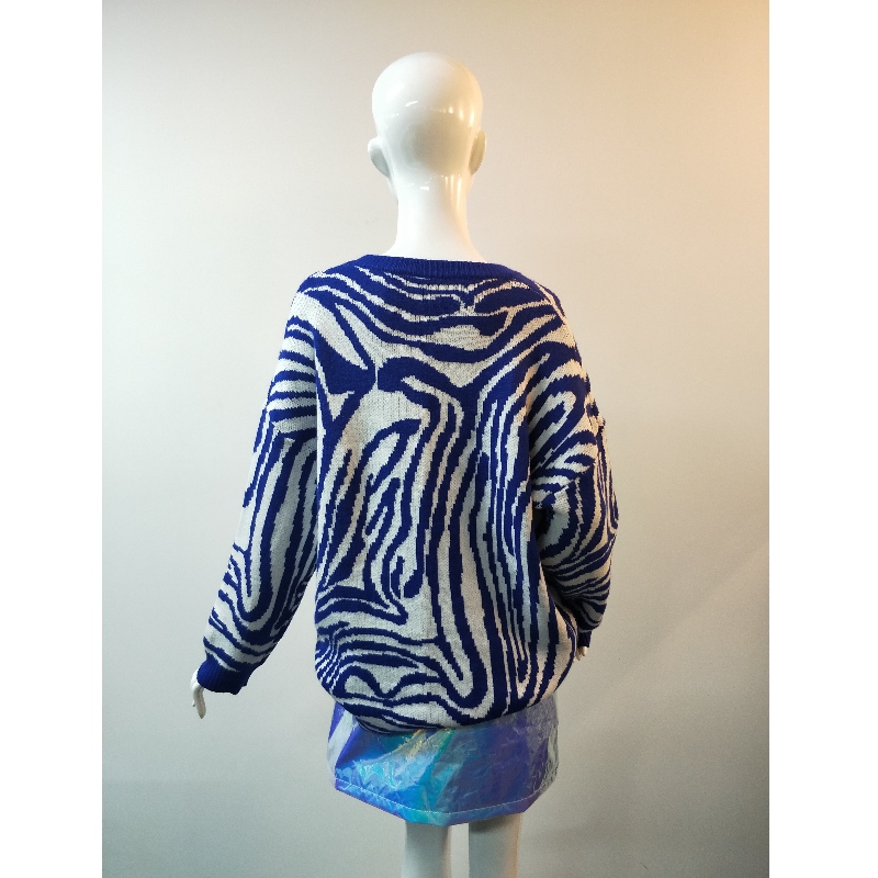 BLUE SWIRL PRINT JUMPER RLWS0011F