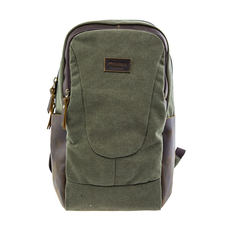 17SC-6456D Vítejte na OEM ekologicky odolném cestovním batohu na zelené plátno s až 15,4 palcovou přihrádkou na notebook