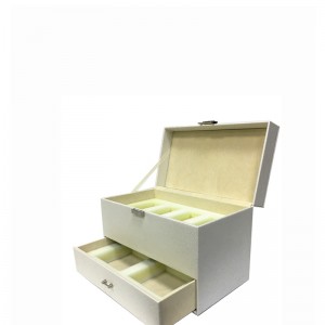 Velkoobchod přizpůsobené malé kožené luxusní šperky dárkové krabičce