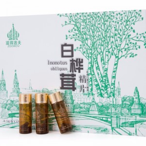 Chaga s nízkým krevním tlakem extrahovala dárkové sady