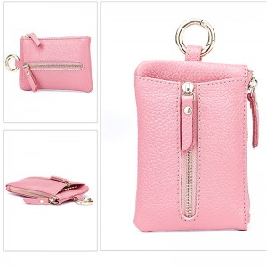 Přizpůsobené PU Leatehr mince peněženka s šesti klíč háček