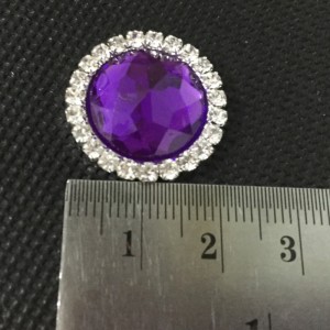 módní ozdobné různé barvy kulaté ploché zpět drahokamu akrylový křišťál tlačítko 12