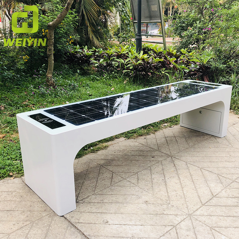 Solární inteligentní pouliční nábytek pro venkovní použití