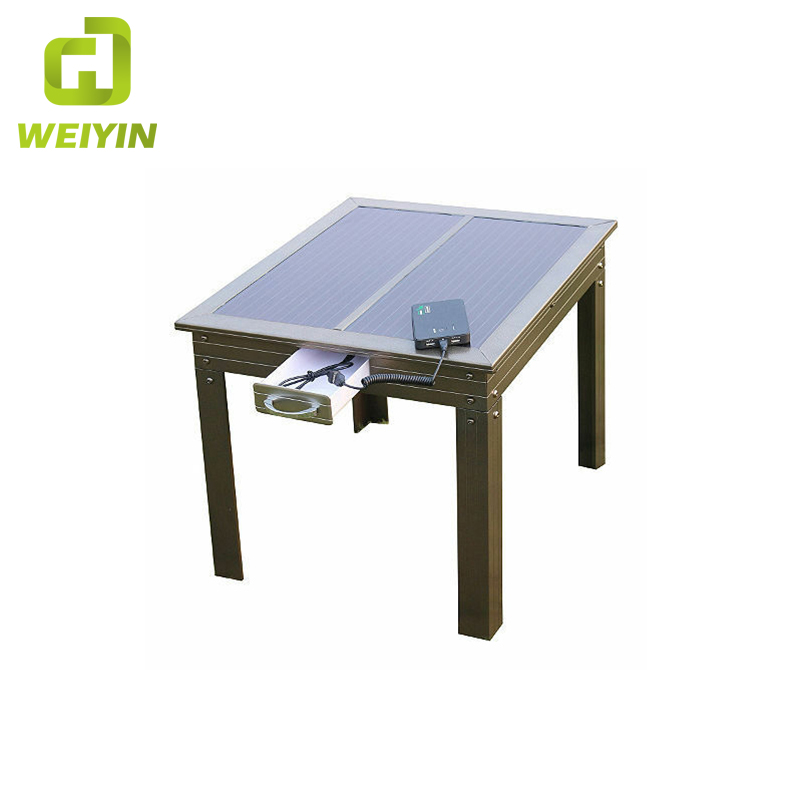 Nabíjecí stolek pro chytré solární nabíjení telefonu pro venkovní použití