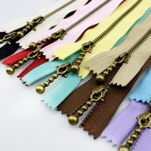 bronzový zip 10barevný ruční DIY20cm kovový zip na míru Šicí nástroje pro taškové oděvní doplňky 4