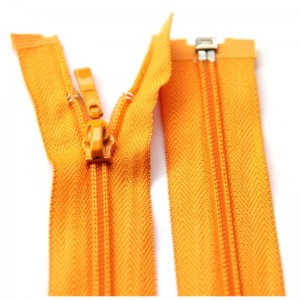 Bavlněný kabát s otevřeným koncem 70 cm 5 # nylonový zip 5