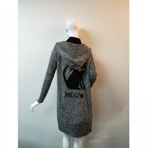 GREY CARDIGAN SWEATER RLWS0091F