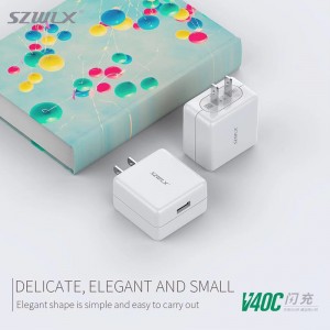 WEX - V40C OPPO VOOC adaptér pro nabíjení blesku, nástěnná nabíječka, cestovní nabíječka