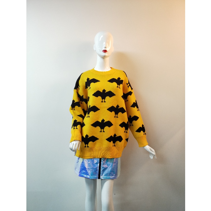 ŽLUTÝ PEINT LADIES SWEATER RLWS0124F