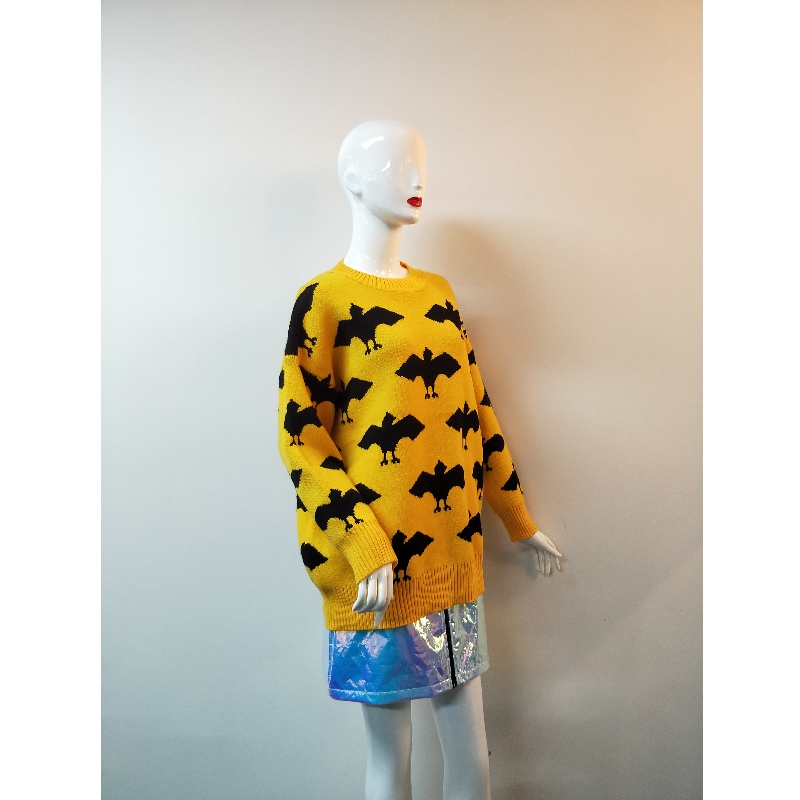 ŽLUTÝ PEINT LADIES SWEATER RLWS0124F