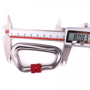 Venkovní hák horolezectví tábor hlavní zámek karabina multifunkční matice lezecká spona venkovní rychlá pojistka bezpečnostní zámek detekční otvor d-šroub hlavní zámek letecká slitina hliníku