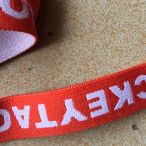 9 # elastic pentru sutien Custom Logo Jacquard Band elastic pentru lenjerie de corp