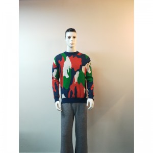 KONTRASTOVÝ SPLITOVÝ SWEATER RLMS0022F