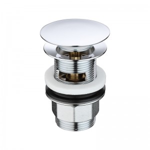 Chrómový pramen vyskočí, zatlačte dno odpadního dřezu