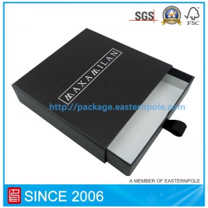 Černá pevná lepenková zásuvka