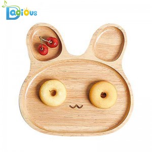 Potřeby pro kojence Dětská jídla Bambusová deska Batole Dělená bambusová dětská deska