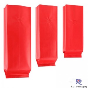 Velkolepá strana Gusset Valted Matte nebo lesk hliníková fólie Káva Bag 250g 500g 1000g