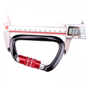 Venkovní hák horolezectví kempování hlavní zámek karabina multifunkční matice karabina venkovní rychlý úlovek rychlý pád zařízení bezpečnostní zámek sondovací otvor d-typ drátu zámek hlavní zámek letecká slitina...