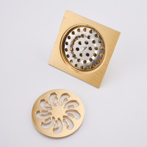 Niklový bronzový automatický sifonový podlahový sifon