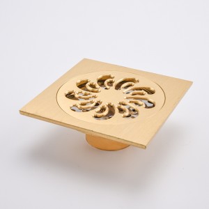 Niklový bronzový automatický sifonový podlahový sifon