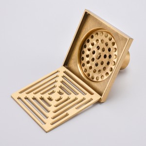 Deftový design dlaždice vložit lineární sprchový odtok mosaz čtvercový podlahový odtok