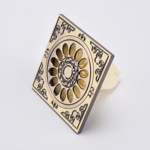 Mosazný PVC podlahový ozdobný sprchový odtokový filtr