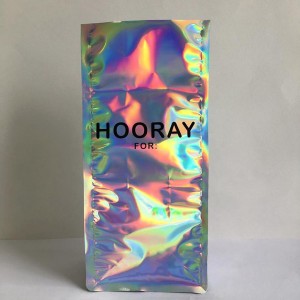 Vlastní tištěné OEM logo laserový film ploché spodní stojan taška