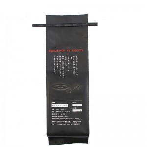 boční klínový matný hotový cínový kravatový balíček na vrchním balení ventilu kávy