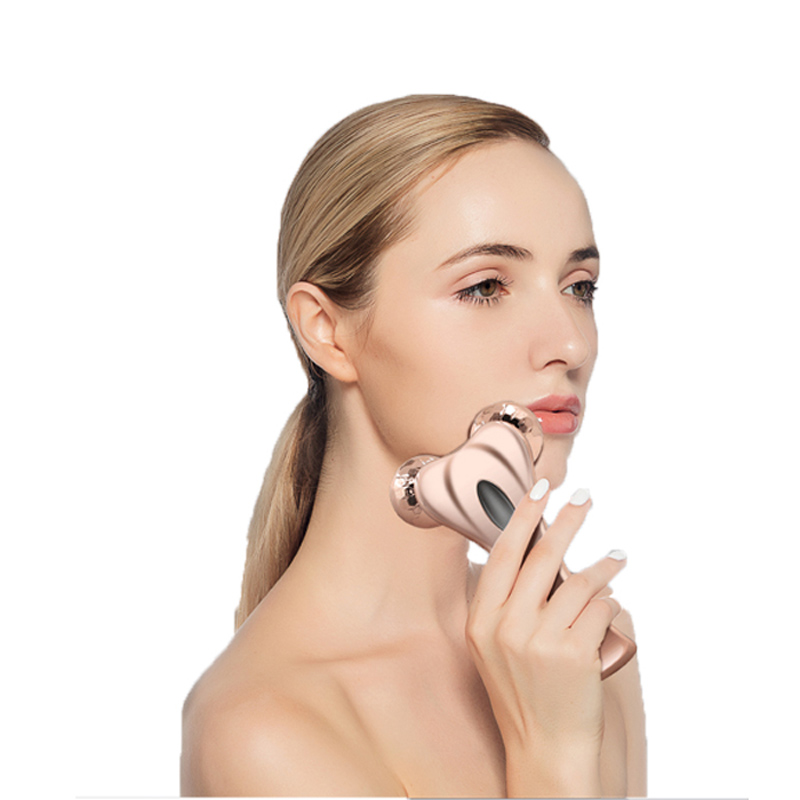 3D Microcurrent Face Face Roller, Multifun Face Beauty Masážní stroj na tělo proti stárnutí, zlepšující konturu obličeje, tón pleti, redukci vrásek a pevnou pokožku těla, hladké stíny, profesionální péči o pleť