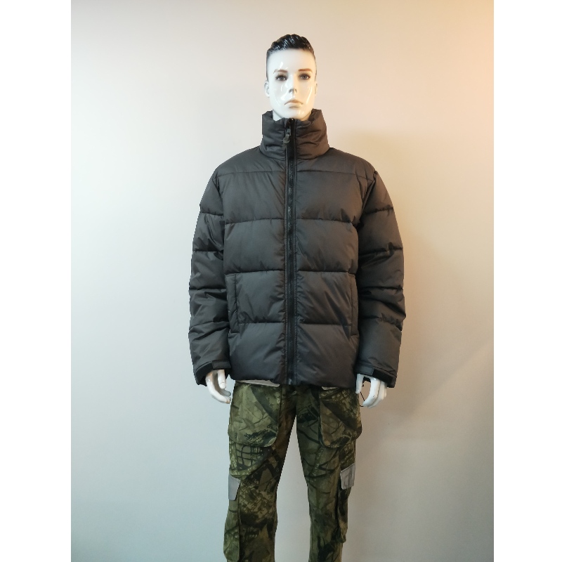 BLACK QUILTED PUFFER JACKET RLMPC0016N