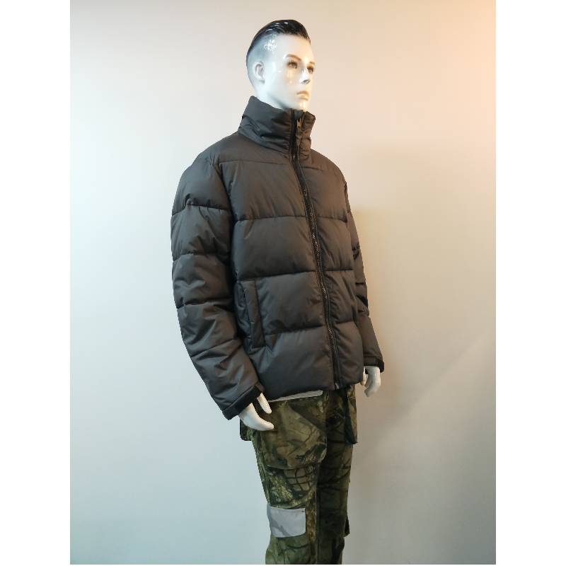 BLACK QUILTED PUFFER JACKET RLMPC0016N