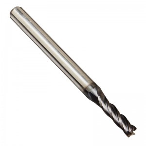 Solid Premium Carbide End Mill, AlTiN potažený, 4 drážka, 3/32 \