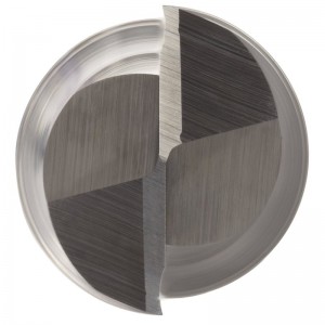 Karbidová čelní fréza, palcová, nepotahovaná (světlá), dokončovací, hrubovací a dokončovací řez, 30 stupňová šroubovice, 2 drážky, 4 \