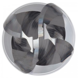 Karbidová čelní fréza, extra dlouhý dosah, bez povrchové úpravy (jasný), povrchová úprava, 30 Deg šroubovice, 4 drážky, 3 \