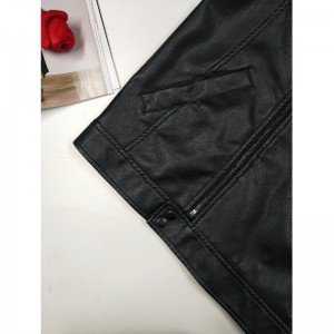 PÁNSKÁ BLACK PU BIKER JACKET RLMPJ0001