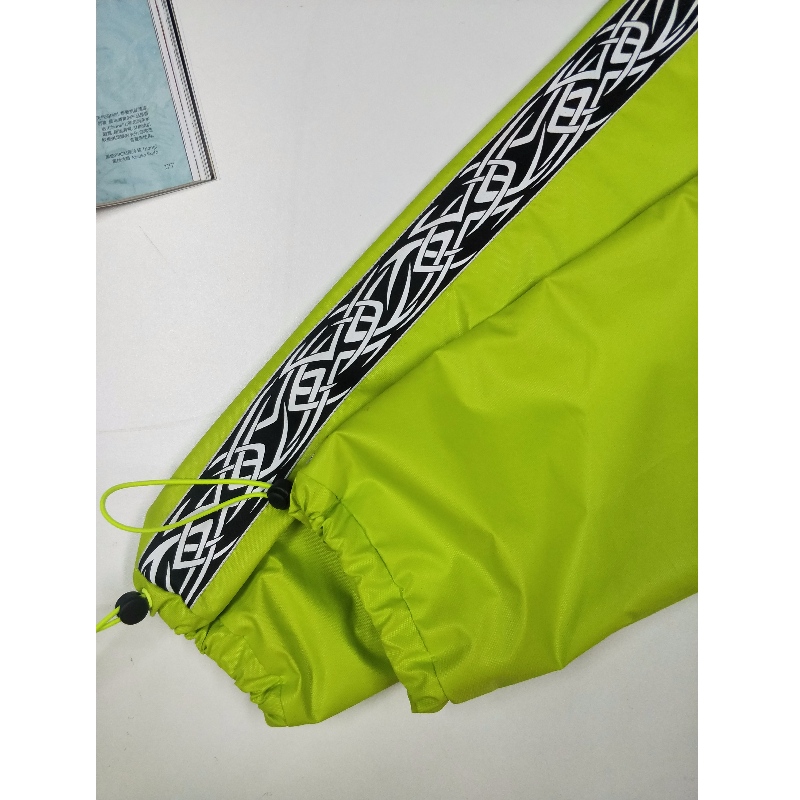 FLUORESCENT LADIES 'GREEN LONGLINE WINDBREAK JACKET RLWJ0009