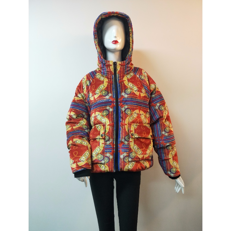 BARVY LADIES 'BARVĚNÉ TISKOVÉ PUFFER RLWC0002