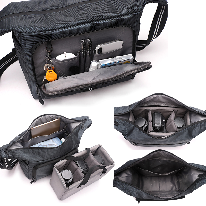 BRTMH50 Vysoce kvalitní taška na rameno přes rameno pro muže, obchodní taška, nylon, vodotěsný přenosný fotoaparát