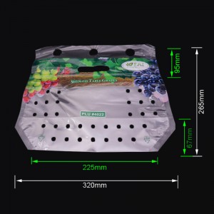 Ekologicky šetrný plastový potah z hroznového ovoce se zipem a větracími otvory