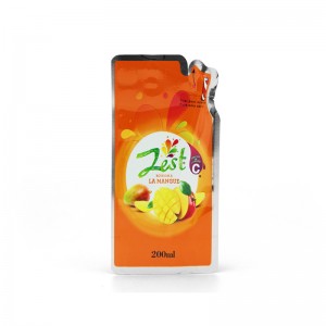 plastový nepravidelný vodní vak na šťávu se šťávou Liquid Packaging Die Cut Spout sáčky