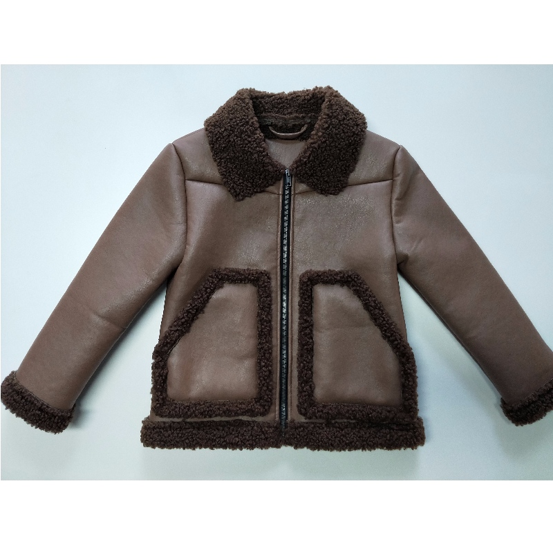 DĚTSKÁ BROWN PU BUNDA RLCPJ0001N