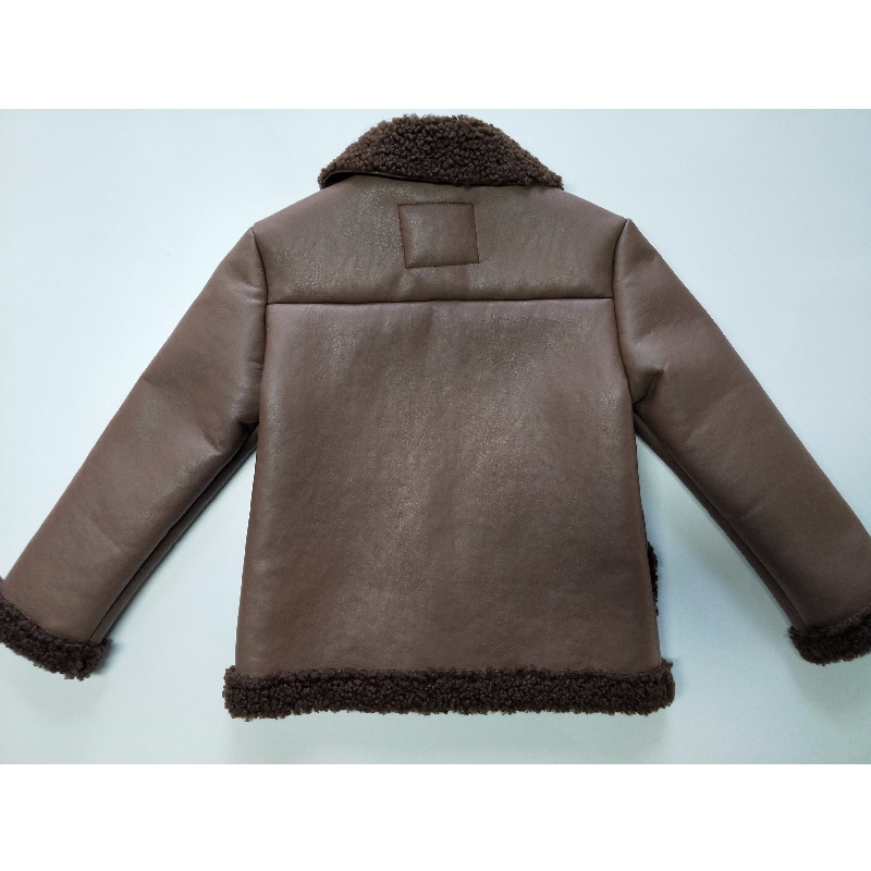 DĚTSKÁ BROWN PU BUNDA RLCPJ0001N