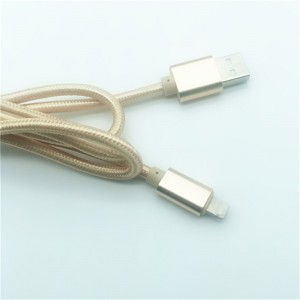 KPS-1005CB 8PIN 2M Vysoce kvalitní nylonový pletený 2A rychlý usb datový kabel pro Iphone