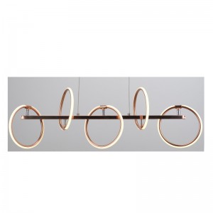 Závěsná lampa s kulatým LED pásem a funkcí nastavení