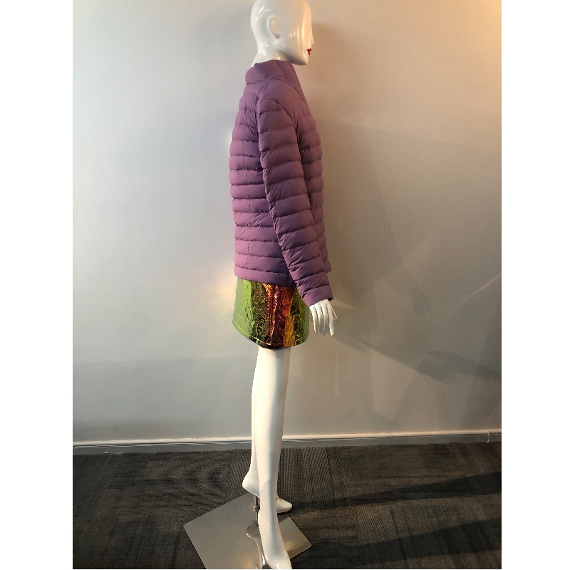 LADIES 'PURPLE HIGH-COLLAR COAT RLWPC0031