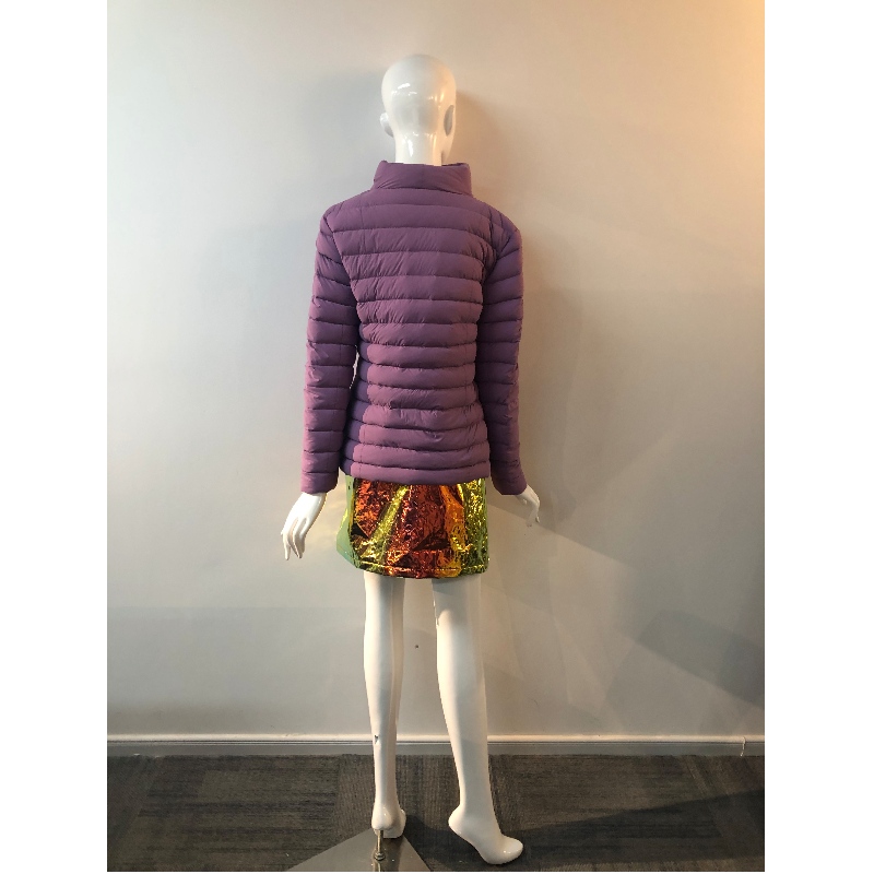 LADIES 'PURPLE HIGH-COLLAR COAT RLWPC0031